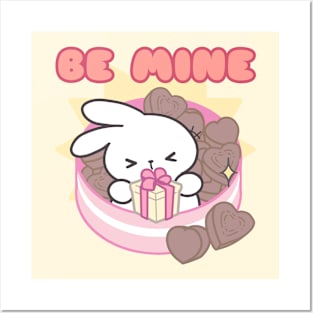 Cute Bunny Valentine, Be Mine Posters and Art